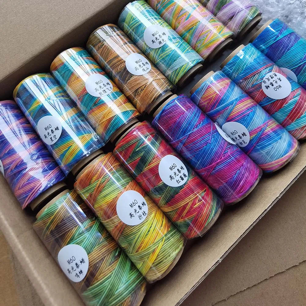 Hilo Redondo de Poliéster Encerado – 0.6mm, Carrete de 50m | 41 Colores | Macramé, Joyería y Marroquinería