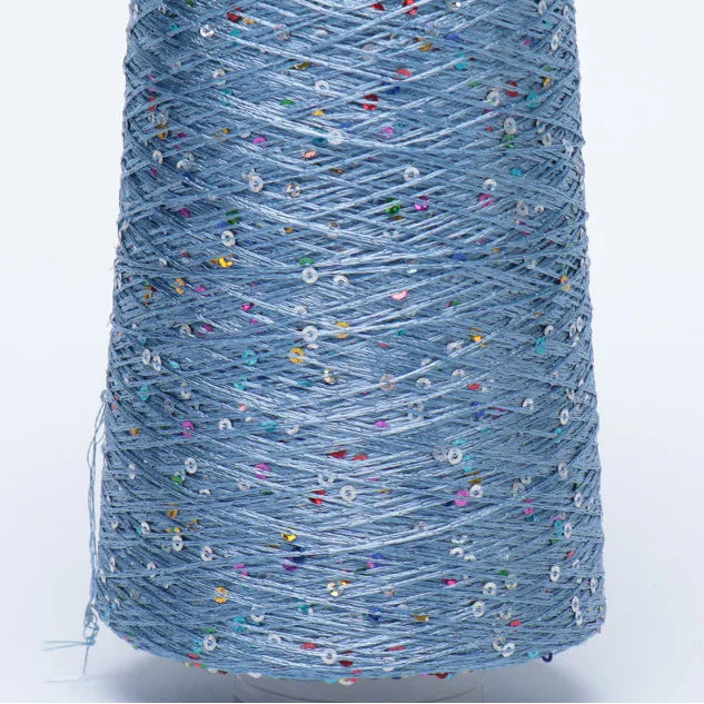 500G Glitter Fancy Yarn with Sequins – Hand Knitting & Crochet | 3mm Sequins | 25 Colors