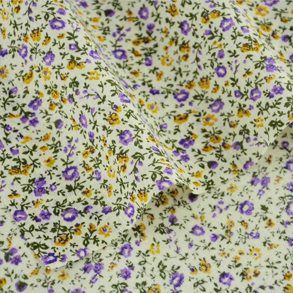Fabric - 40 Precut Strips (6.35 X 49.78 cm) for Quilting And Sewing, 20 Floral Prints Assortment, 100% Material,