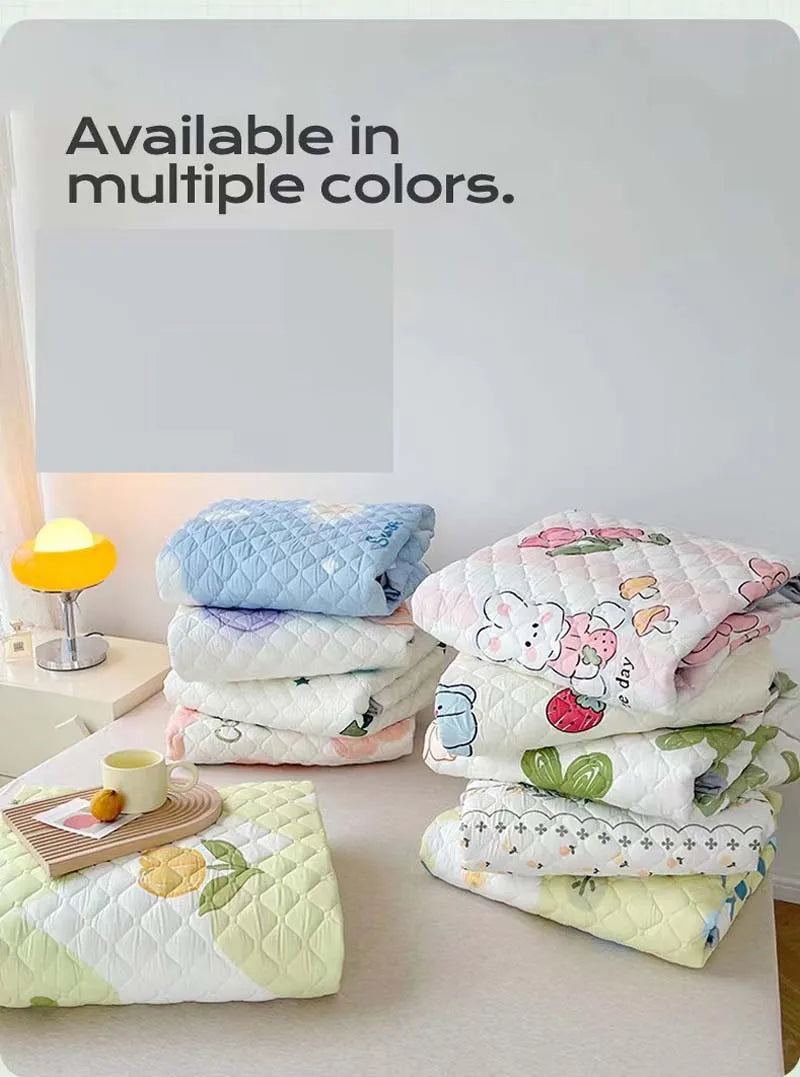 mtuove Soft Brushed Quilted Mattress Cover – Anti-Mite, Breathable, Fits 3–28cm Mattresses