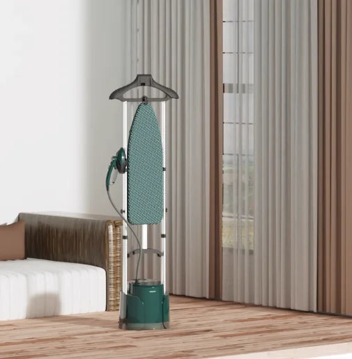 Hanging Steam Iron & Double-Pole Flat Ironing Board – Household Electric Ironing Station