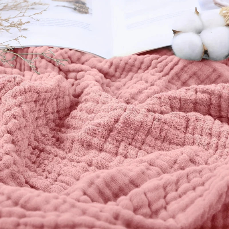 Double Gauze Cotton Muslin Fabric – 140cm Wide | Soft & Breathable for Quilting, Dresses & DIY