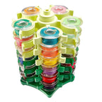 Organizador de torre de hilo de 30 carretes — Soporte para canillas y carretes de costura y bordado