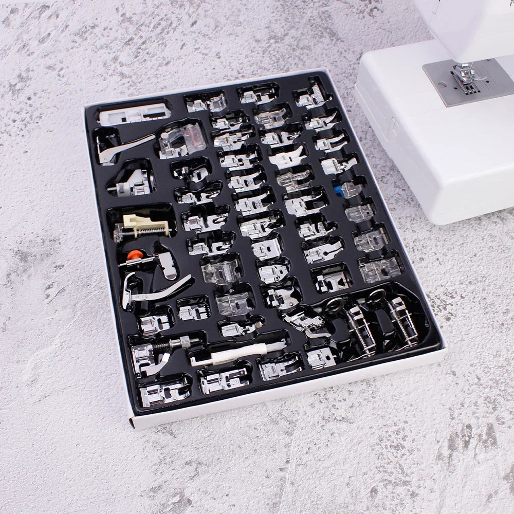 Sewing Machine Presser Foot Kit – 32 to 72 Pieces, Fits Brother, Singer, Janome & More