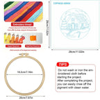 Pink House Embroidery Starter Kit – DIY Needle Art | 15x15cm or 20x20cm
