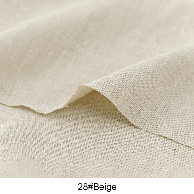 0.5m/1m/2m Pure Color Faux Cotton Linen Fabric Soft for DIY Clothing Curtain Storage Bag Home Textile Tablecloth Sewing Fabric