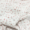Floral Jacquard 100% Cotton Fabric – Little Pink Flower Print, 150cm Wide | Children’s Clothing, Dresses & DIY