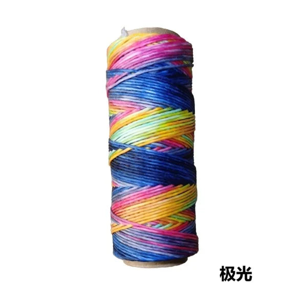 Hilo Redondo de Poliéster Encerado – 0.6mm, Carrete de 50m | 41 Colores | Macramé, Joyería y Marroquinería