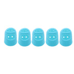 5 unids/lote dedales de silicona multifuncionales ahuecados transpirables manga protectora de dedo accesorios de costura DIY