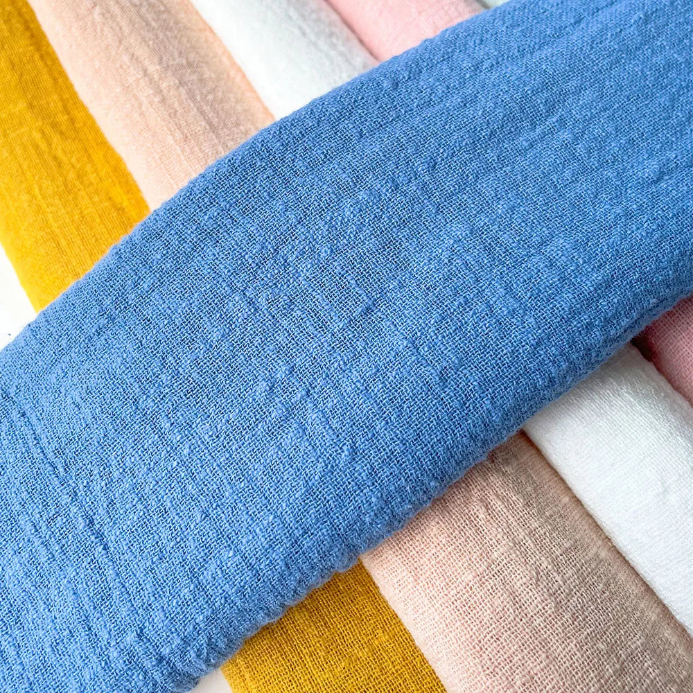 Solid Color Natural Linen Cotton Fabric – Eco-Friendly, 125cm Wide, 90×125cm Per Yard – For Dresses, Skirts, Pajamas & DIY