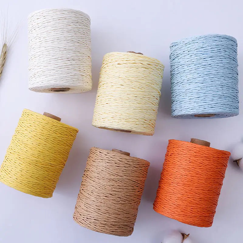 Raffia Yarn for Crochet & Knitting – 150g (5.3 oz) Roll