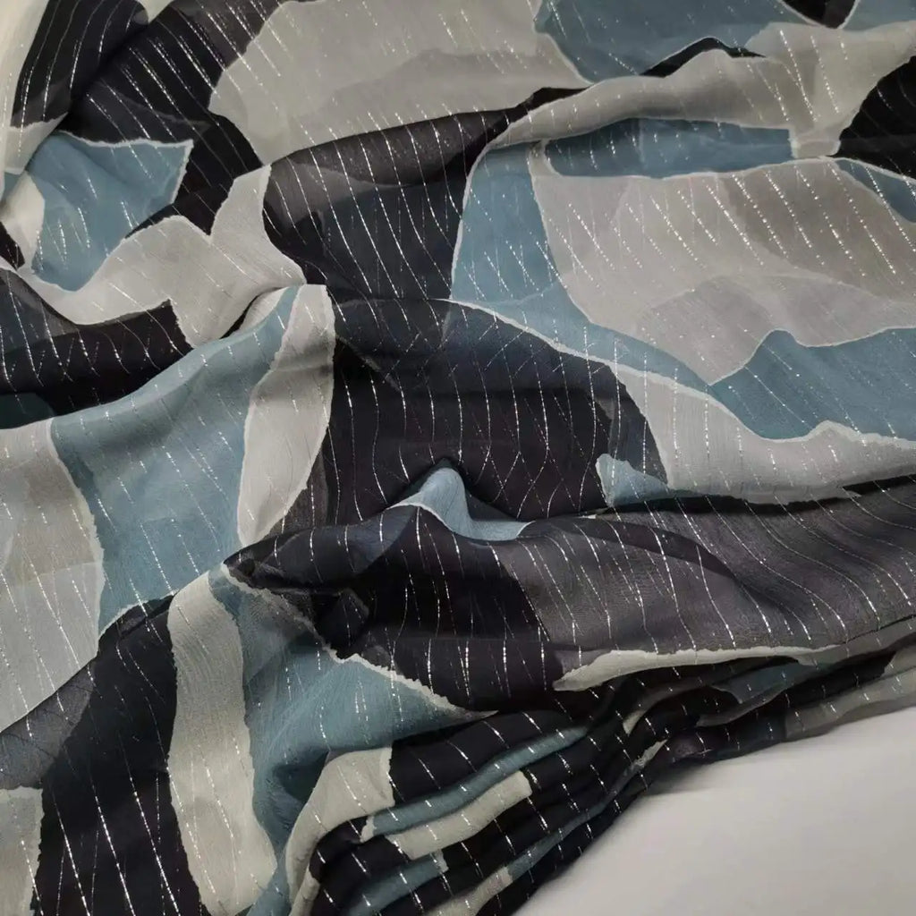 Floral Print Silk-Cotton Blend Fabric – 135cm Wide, 9-10mm | Dresses, Blouses & Luxury DIY Sewing
