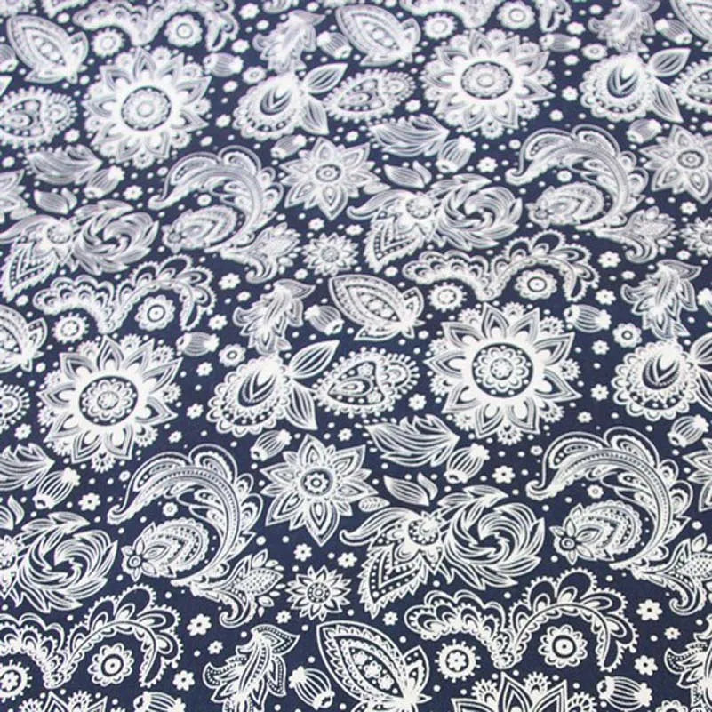 Floral Printed 100% Cotton Twill Fabric – 63" Wide, Sold by the Half Meter | Quilts, Bedding & DIY Sewing