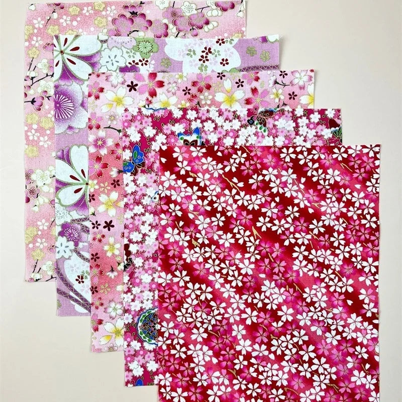 Cotton Print Fabric Bundle — 5 Precut Pieces (20×25cm / 8”×10”) | Doll Clothes, Quilting & Crafts