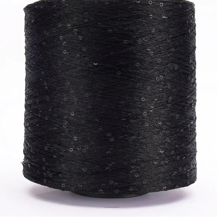 500G Glitter Fancy Yarn with Sequins – Hand Knitting & Crochet | 3mm Sequins | 25 Colors