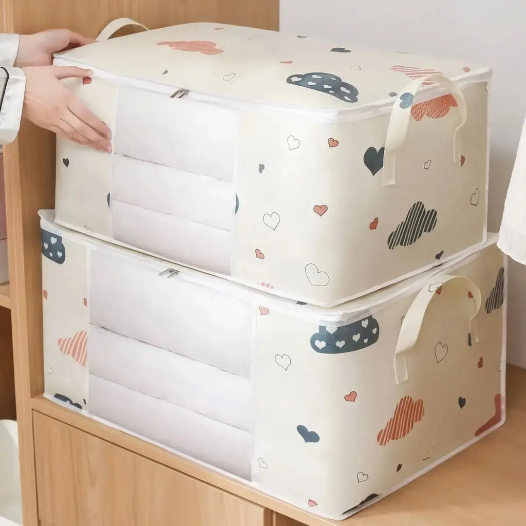 Quilt & Bedding Storage Bag – Foldable Dustproof Organizer, 2 Sizes