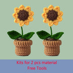 Kit de ganchillo para tejer rosas, ramo de flores hecho a mano, bricolaje, bolsa de material de ganchillo de lana, regalo creativo para parejas y novias, principiantes