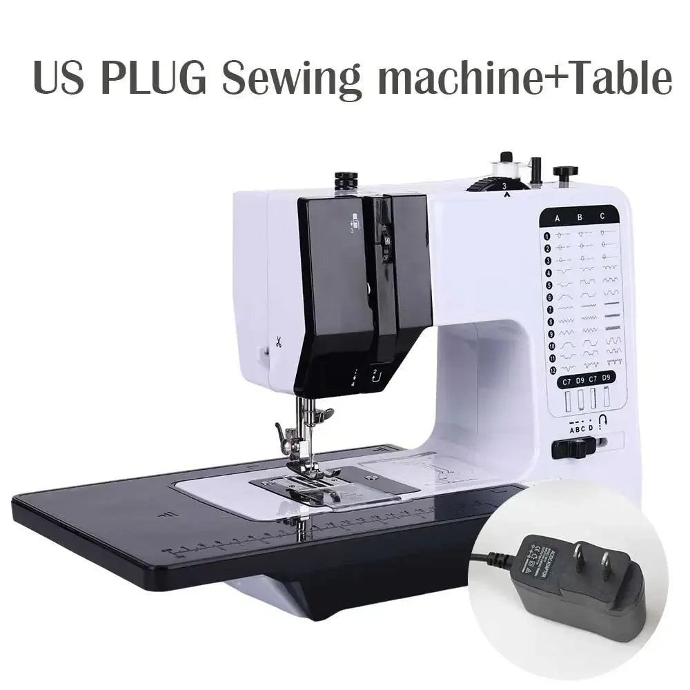 38-Stitch Mini Sewing Machine – Portable, LED Light, Foot Pedal & Bundle Options