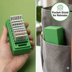 Estuche organizador de agujas de máquina de coser | Caja de almacenamiento portátil con 9 ranuras para reuniones de gremio en casa | Regalo ideal para artesanos
