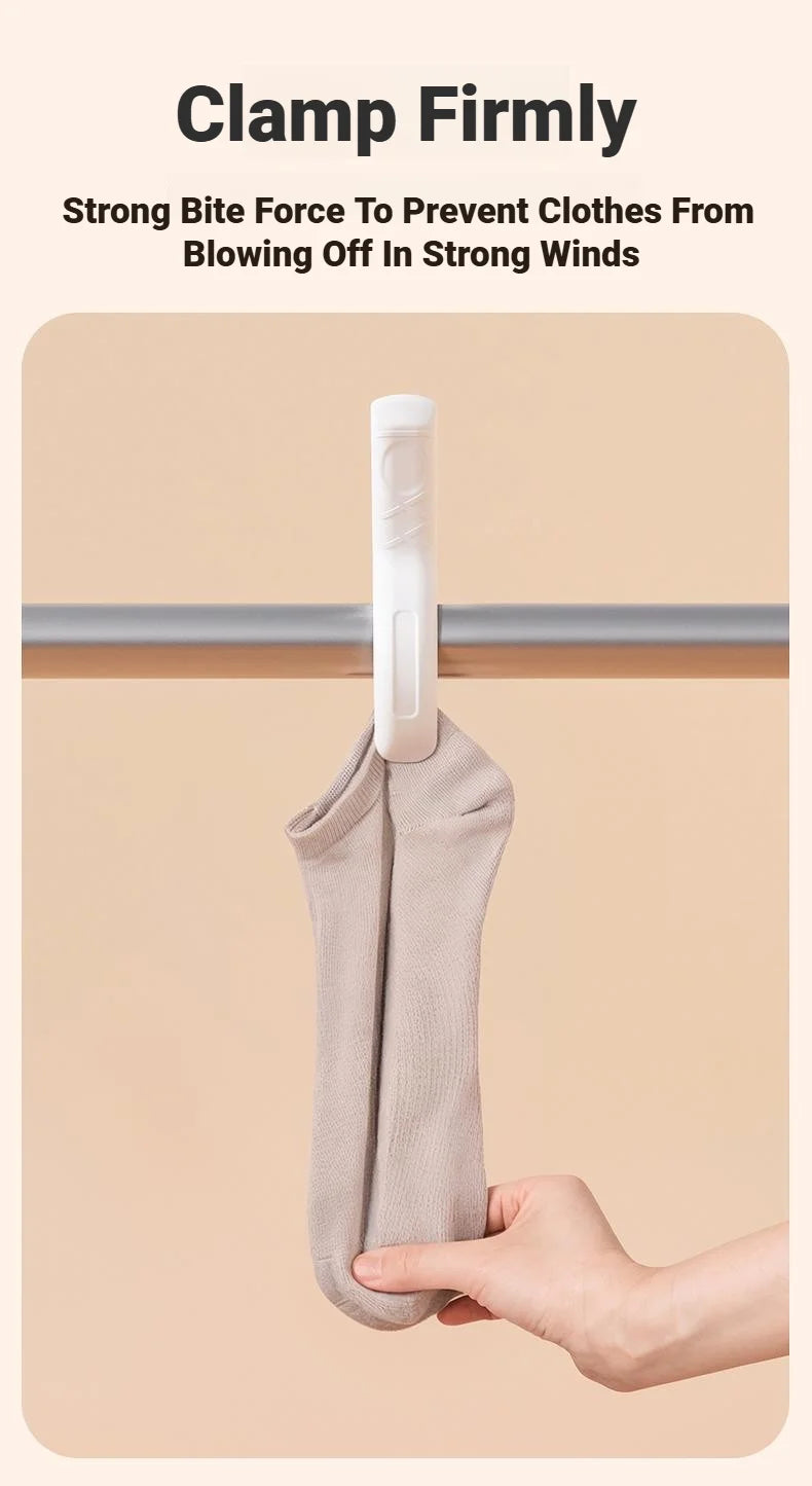 Pinzas resistentes para secado de edredones y ropa – Juego de 6