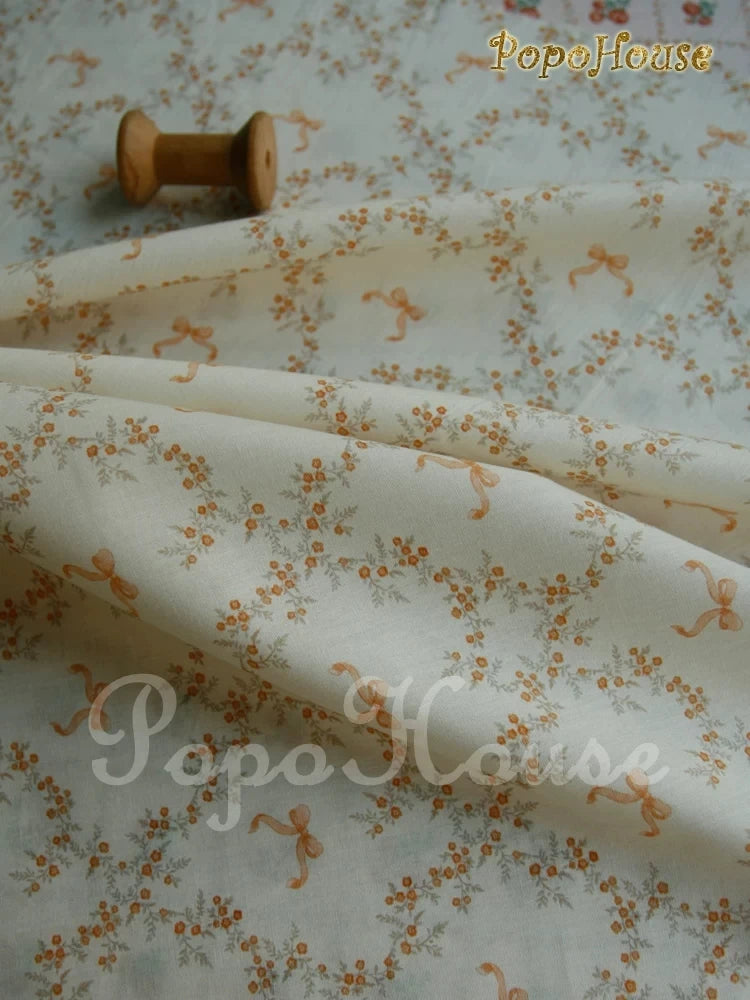 145cm Floral Cotton Poplin Fabric, 50cm Piece