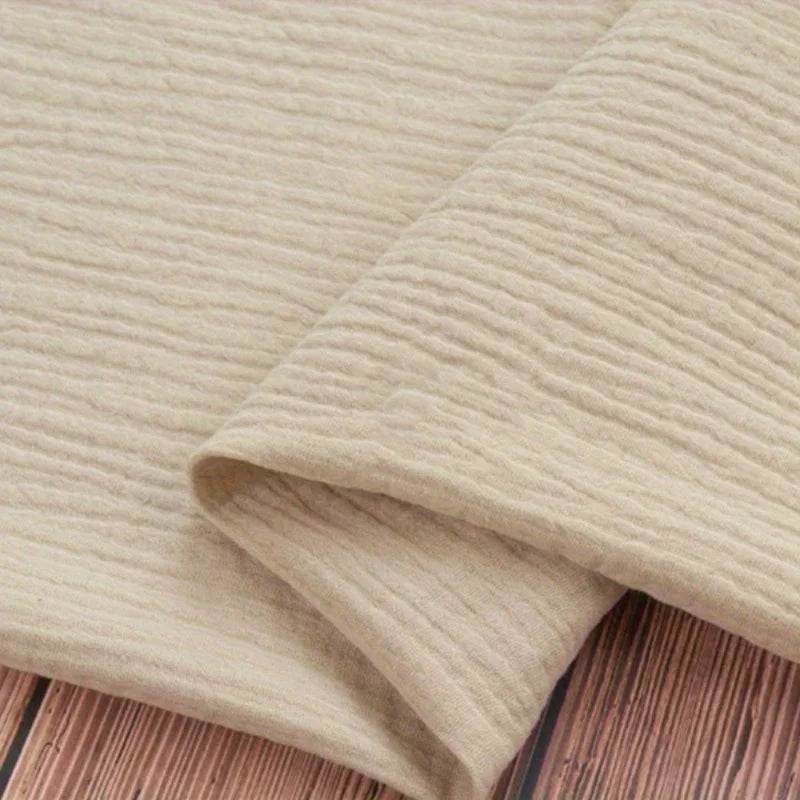 Double Gauze 100% Cotton Fabric – Soft & Breathable | Dresses, Baby Items, Bedding & Boho Table Runners (Sold by the Meter)