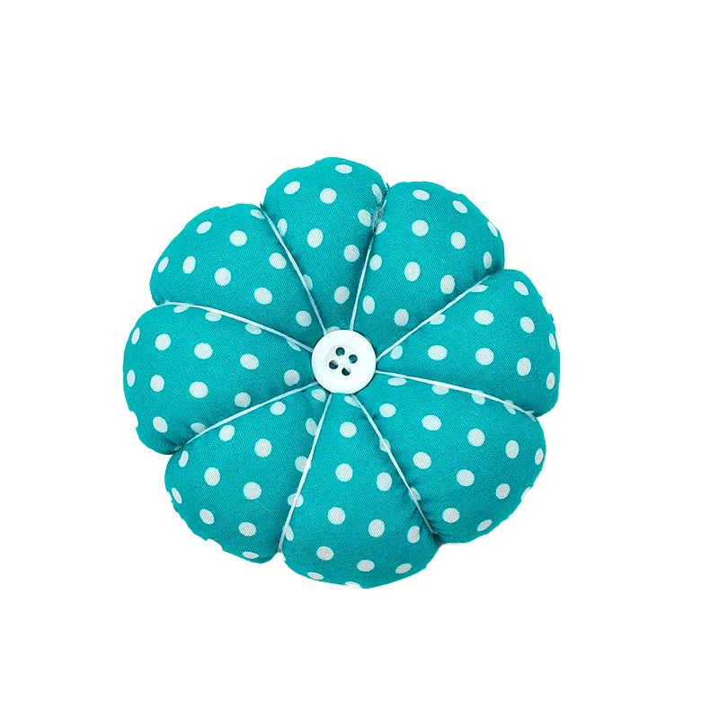 Floral Pumpkin Wrist Pin Cushion – Elastic Wristband, Quilting & Sewing Notions