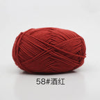 Hilo de algodón con leche de 4 cabos – 80% algodón, 20% fibra de leche | ~90 m (~98 yd) por madeja | Tejido a mano y a crochet