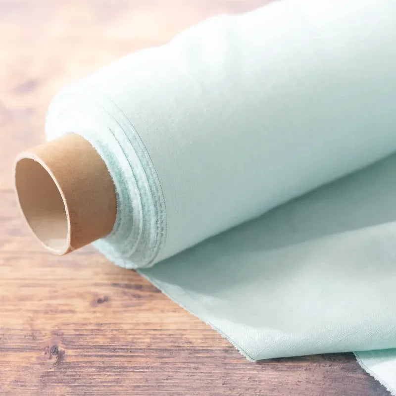 100% Washed French Linen Fabric – Soft Natural Flax | 280 cm Wide | Clothing, Tablecloths & Curtains