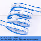 Flexible Curve Ruler – Bendable Double-Sided Soft Ruler for Garment Pattern Making & Sewing | 30–60cm
