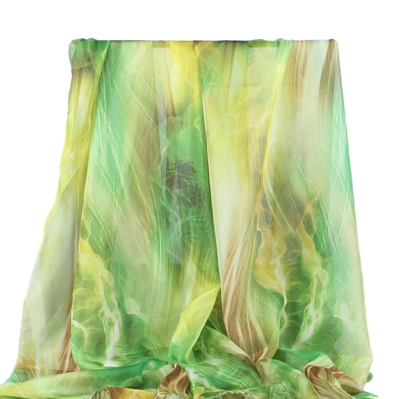 30D Gradient Chiffon Fabric – Semi-Sheer & Elegant | 150 cm Wide (59 in)