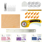 7-Piece Rotary Cutter & Quilting Tool Set – 45mm Blade, Cutting Mat, Ruler & More