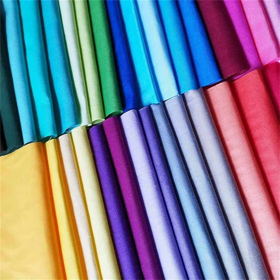 50-Piece Precut Fabric Squares Set – 20x20cm Solid Colors for Quilting & Patchwork