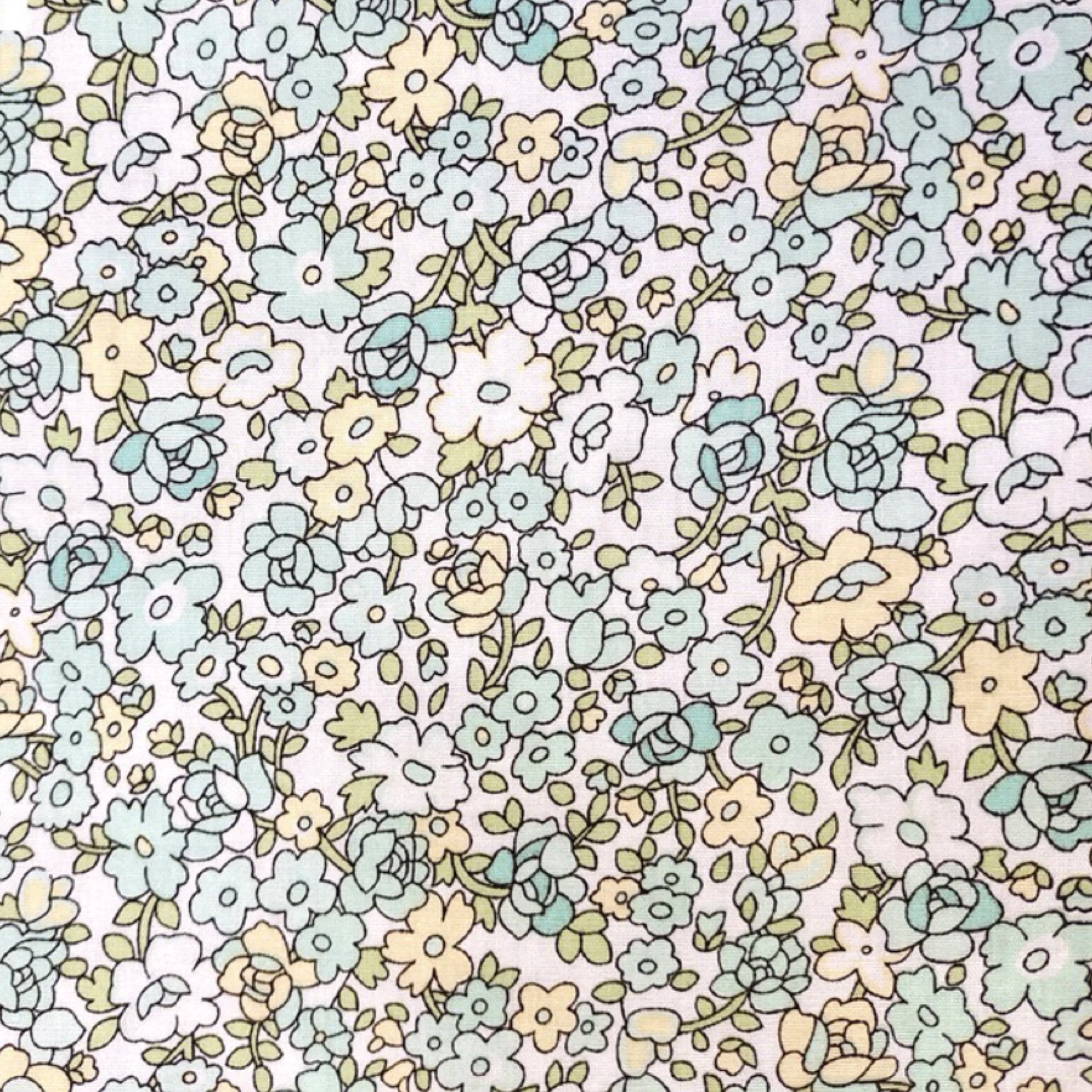 Fabric - 40 Precut Strips (6.35 X 49.78 cm) for Quilting And Sewing, 20 Floral Prints Assortment, 100% Material,