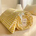 Nordic Style All-Season Cotton Comforter – Lightweight Soybean Fiber Duvet | Single, Double, Queen & King