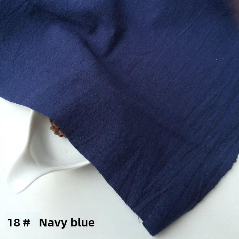 Cotton Linen Crepe Fabric – 137cm Wide | Skin-Texture Weave for Clothing, Curtains & Home Décor
