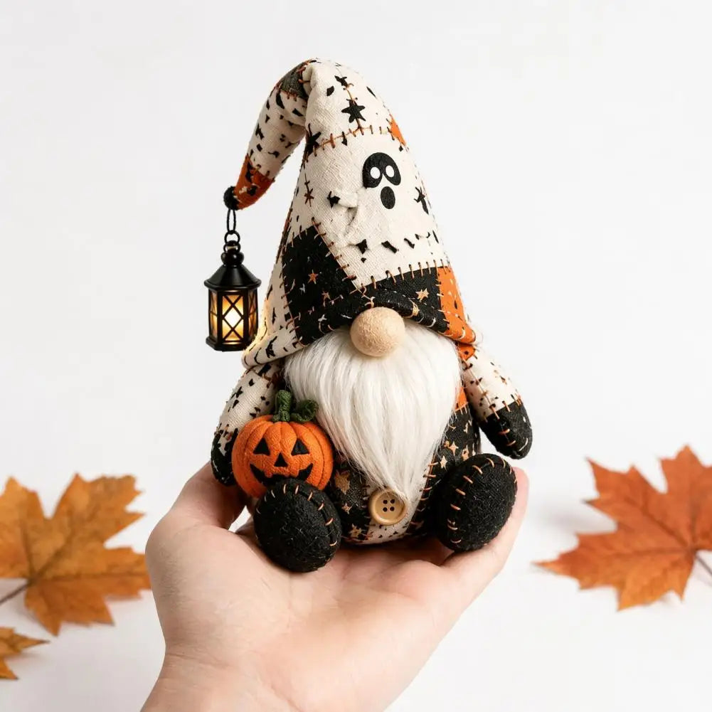 Halloween Gnome DIY Sewing Kit – Witch, Pumpkin & Gnome Doll Patchwork | Pre-Cut Fabric & Supplies Included
