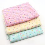 Pre-Cut Polyester Chiffon Fabric, 50 × 148cm, Heart & Star Print