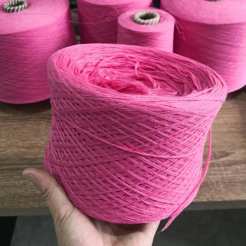 Cotton Yarn Thread for Knitting, Non-Bleached, Raw Algodon Line, Baby, Children's DIY, Handknitting, Scarf Sweaters, 500g/Ball