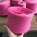 Cotton Yarn Thread for Knitting, Non-Bleached, Raw Algodon Line, Baby, Children's DIY, Handknitting, Scarf Sweaters, 500g/Ball