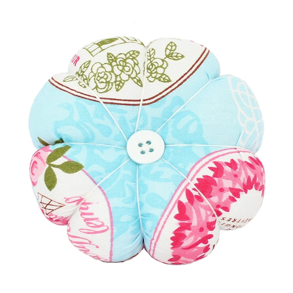 Floral Pumpkin Wrist Pin Cushion – Elastic Wristband, Quilting & Sewing Notions