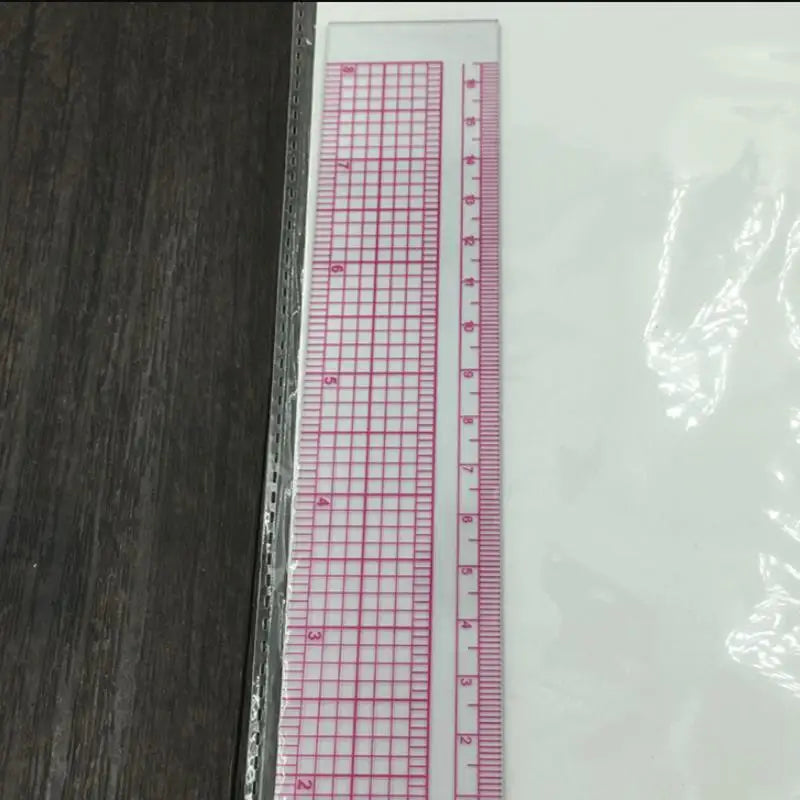 L-Shape Quilting & Sewing Ruler – 90° Plastic Garment Pattern Making Tool with Imperial & Metric Scales (8.5" × 8.5")