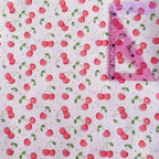 Cartoon Print Pure Cotton Twill Fabric – 50cm x 160cm (19.7" x 63") – Watermelon, Cherry & More