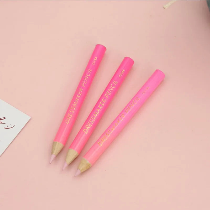Water-Soluble Fabric Chalk Pencils with Brush Cap – 3 or 6-Pack (Red, White & Blue)
