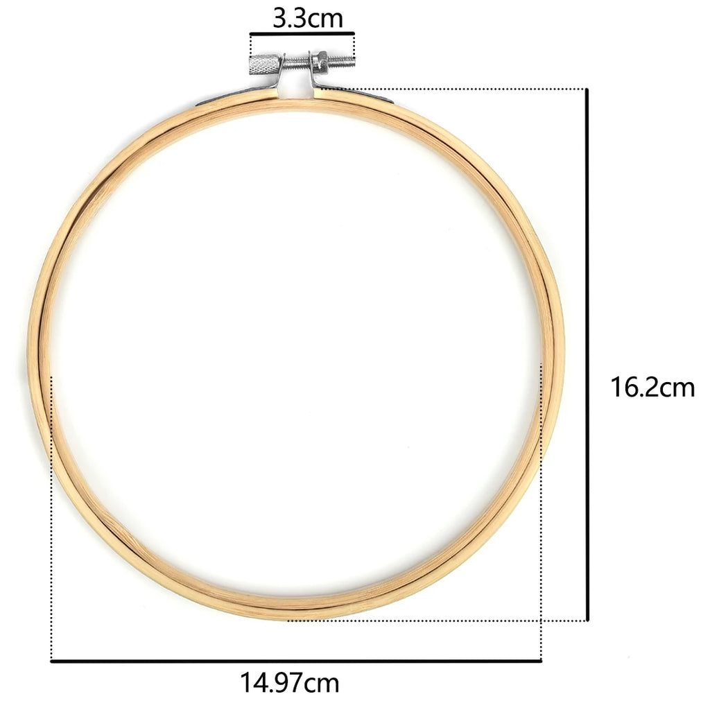 Bamboo Embroidery Hoop – 8 Round Sizes
