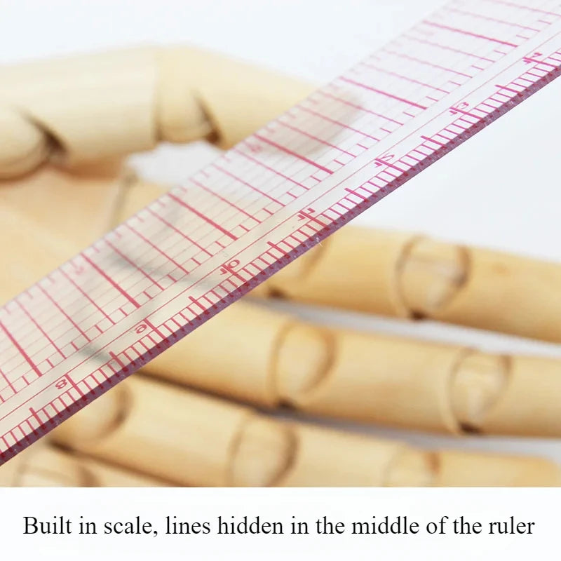 L-Type Right-Angle Quilting & Sewing Ruler – Plastic Patchwork Cutting & Pattern Drafting Tool