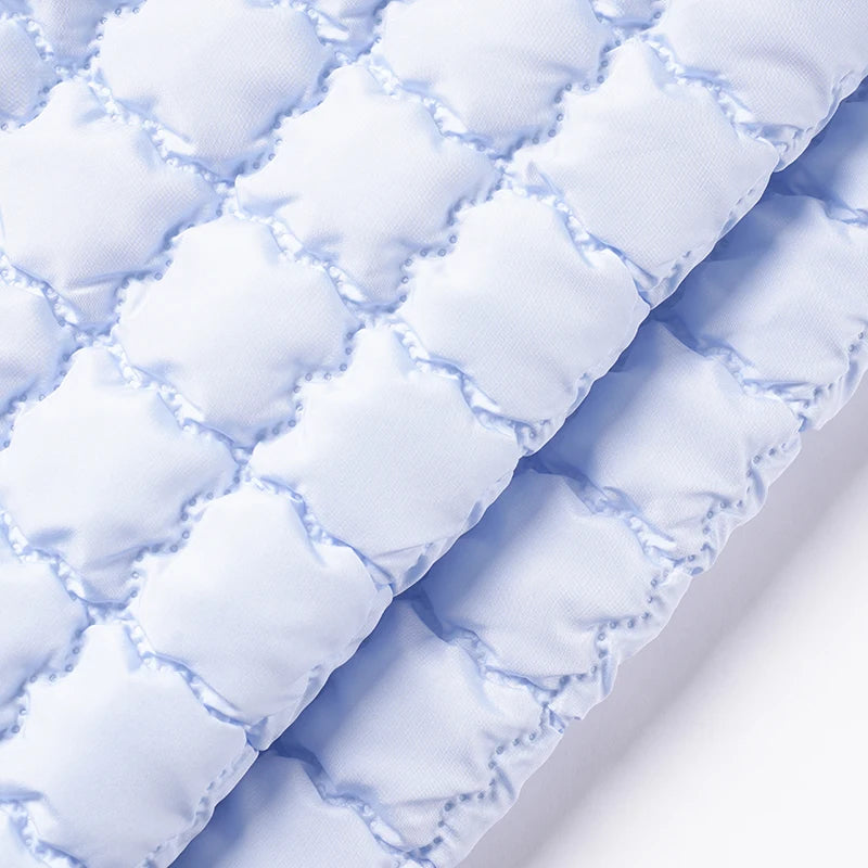 Quilted Bubble Grid Fabric by the Yard – 54" Wide Embossed Sewing Cloth
