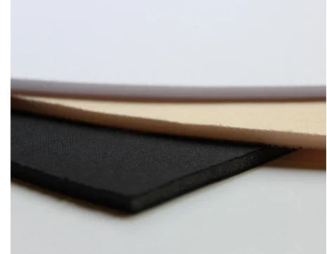 Tejido de esponja compuesto – Negro, blanco y beige | Material de costura y manualidades