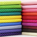 20pcs Multicolor Polka Dot Cotton Fabric Bundle | Non-Repeat | Quilting, Patchwork & DIY