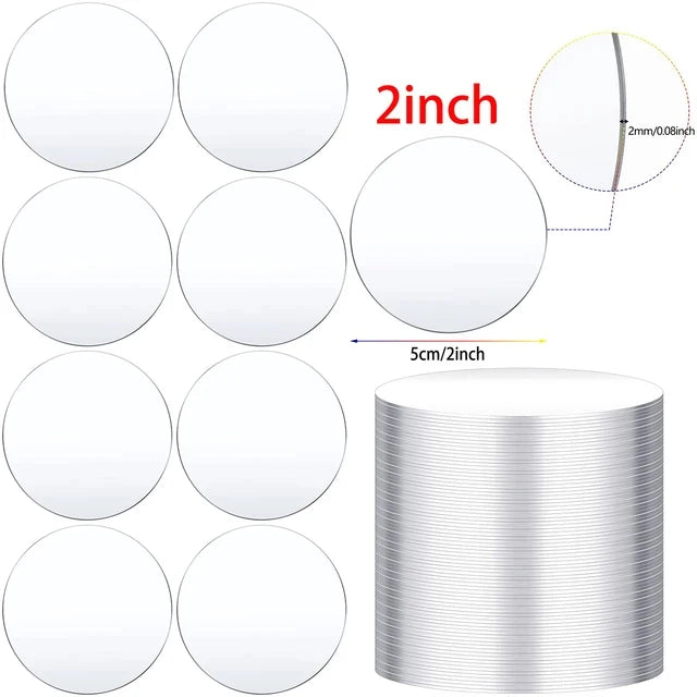 Round Acrylic Ornament Blanks – Clear, Frosted & Gold Mirror | Vinyl, Engraving, Painting & Christmas DIY Crafts